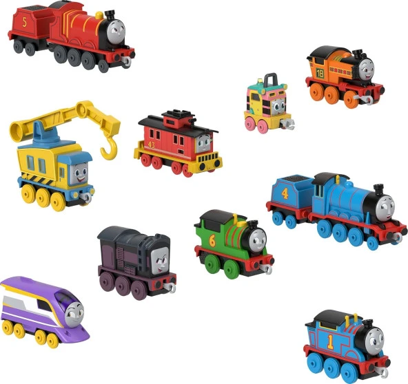 & Friends- Fisher-Price The Track Team Engine Pack Oyuncaklar, HRR49