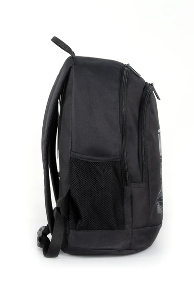 United Colors of Benetton "The World" Çift Bölmeli Okul Sırt Çantası Siyah / 03830 - 3