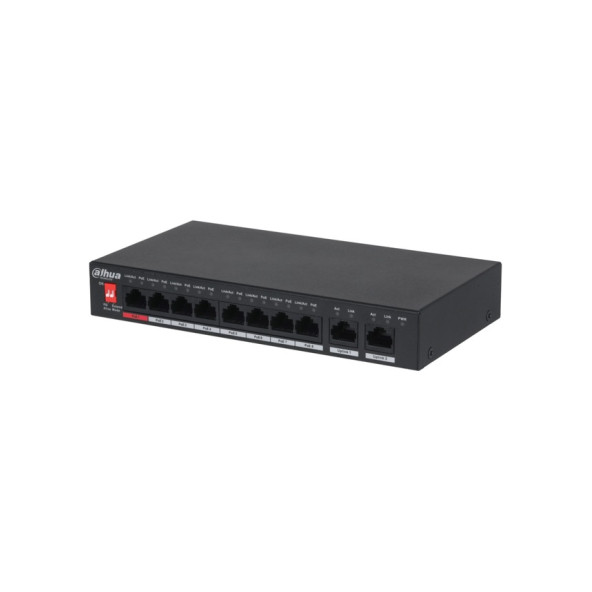 Dahua (Pfs3010-8Et-96) 8 Port Poe (8Fe Poe + 2Ge, Toplam 96W Poe) Swıtch  Poe Yönetilemez SwitchPoe Yönetilemez Switch