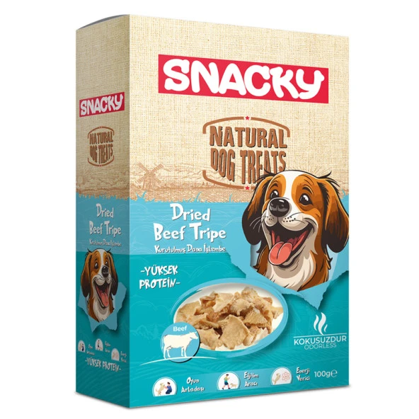 Snacky Kurutulmuş Dana İşkembe 100 Gr