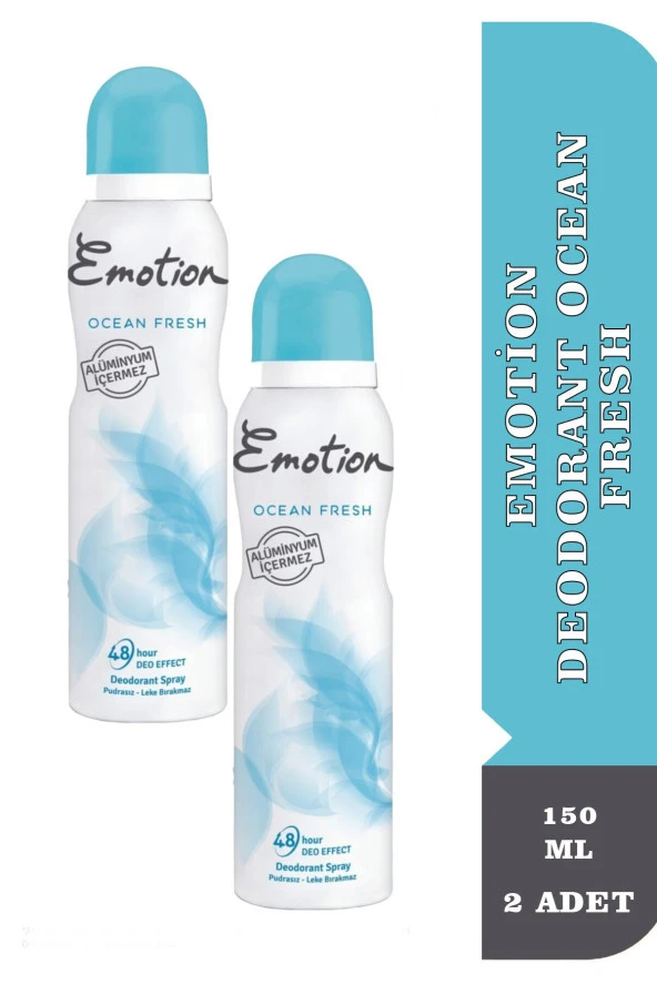 Emotion Deodorant Ocean Fresh 150 ml 2 Adet