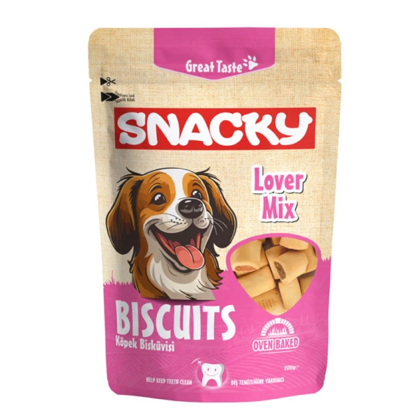 Snacky Love Mix Köpek Ödülü 200 Gr