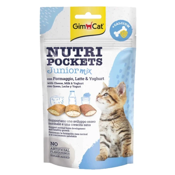 Gimcat Nutri Junior Mix Kalsiyumlu Kedi Ödülü 60 Gr