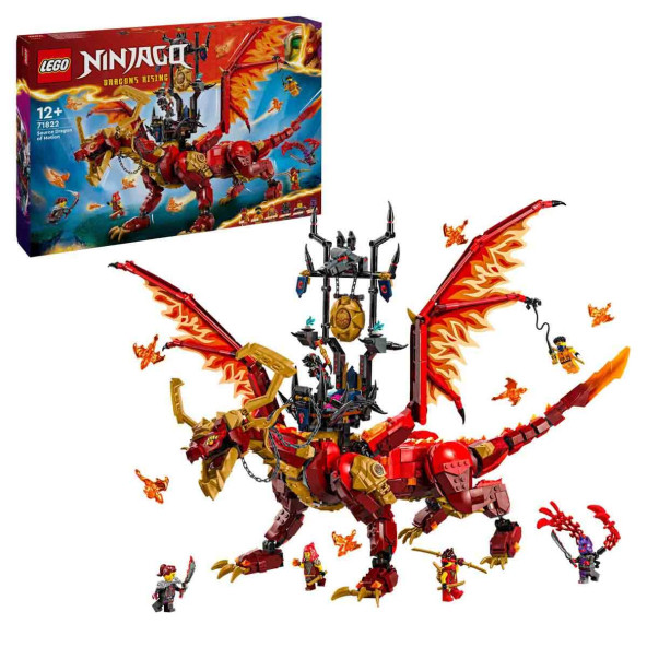 LEGO NINJAGO Hareket Kaynak Ejderhası 71822  12 Yaş ve Üzeri İçin 6 Minifigür İçeren Yaratıcı Oyuncak Yapım Seti (1716 Parça) - 5