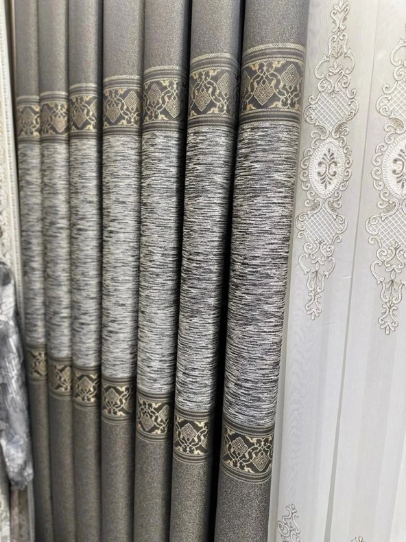 NİVEMESHOME LİKYA FT632120 V-5302 TOPRAK 1/3 SIK PİLELİ FON PERDE APM - 2