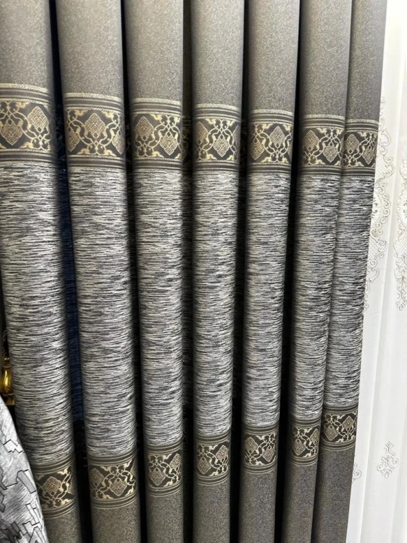 NİVEMESHOME LİKYA FT632120 V-5302 TOPRAK 1/3 SIK PİLELİ FON PERDE APM - 7