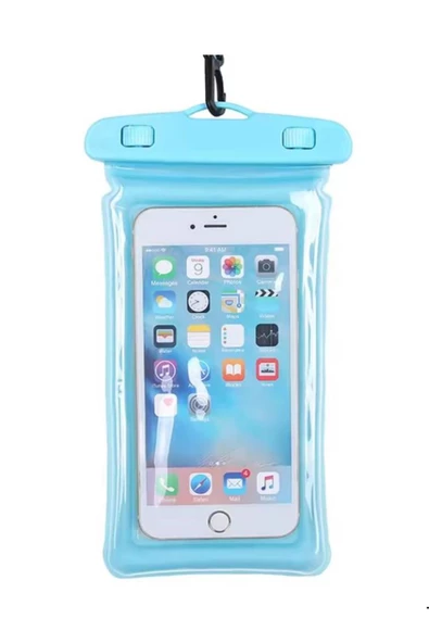 Su Geçirmez Waterproof Deniz Havuz Telefon Kılıfı 7,2 inç Tüm Telefonlara Uyumlu - 6