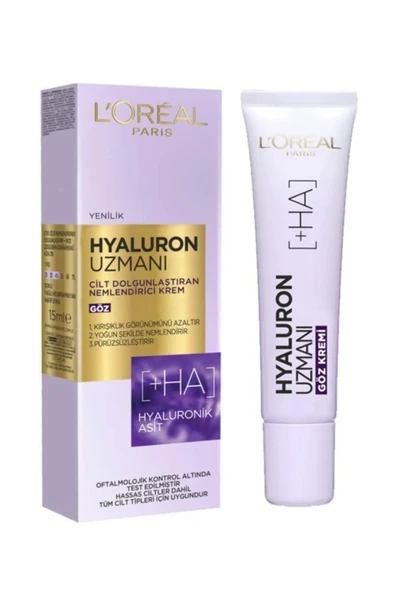 LOreal Paris Hyaluron Uzmanı Cilt Nemlendirici Göz Kremi- Hyalur