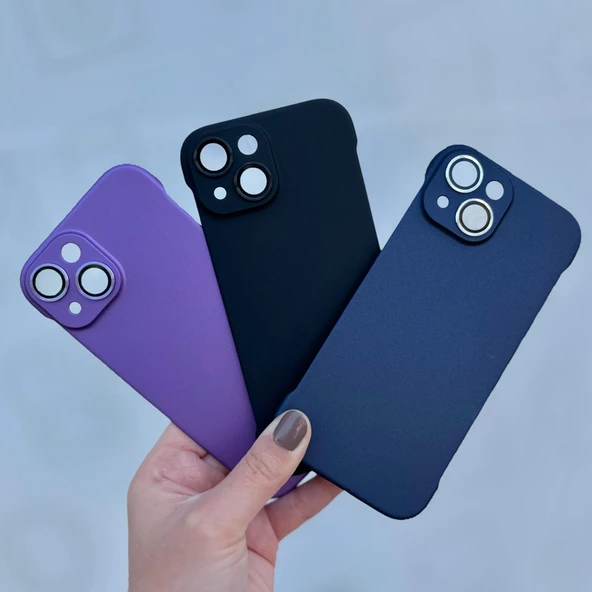 iPhone 15 Former Seri Kamera Korumalı Sert Kapak - 9