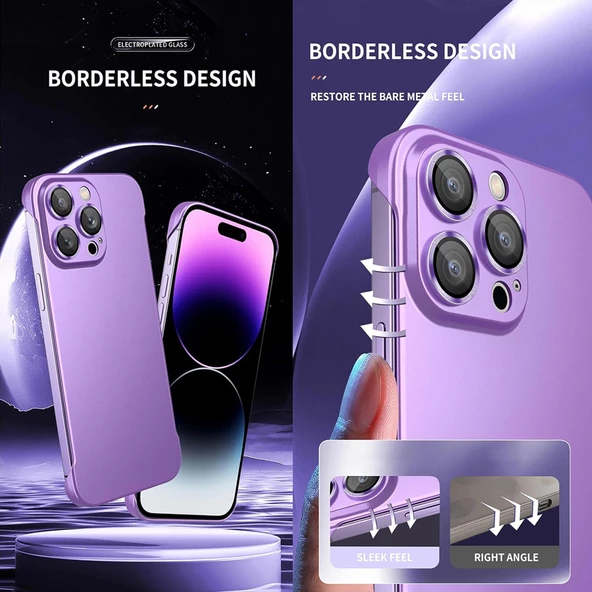 iPhone 15 Pro Max Former Seri Kamera Korumalı Sert Kapak - 6