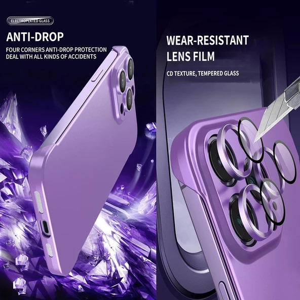 iPhone 15 Pro Max Former Seri Kamera Korumalı Sert Kapak - 7