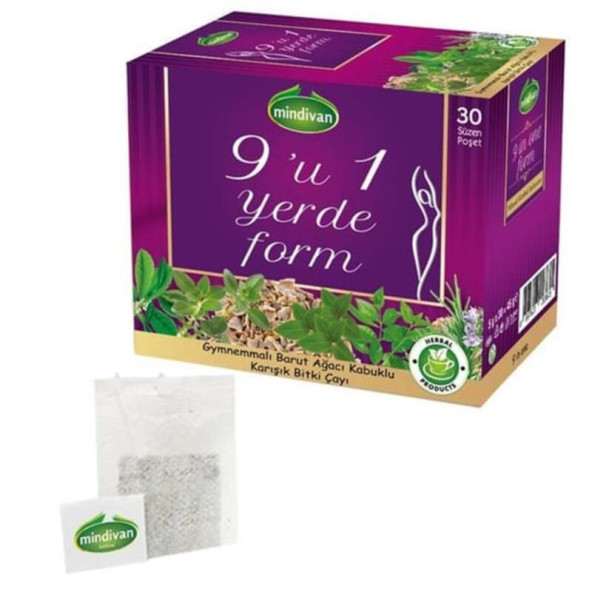 Mindivan Dokuzu Bir Yerde Bitki Çayı 30 Adet Süzen Poşet ürün görseli 1