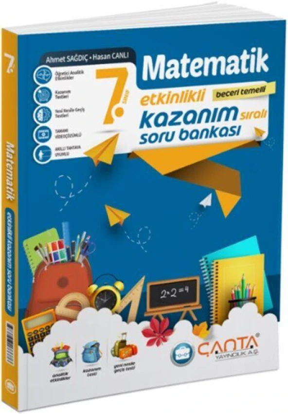 7. Sınıf Matematik Etkinlikli Kazanım Soru Bankası Çanta Yayınları