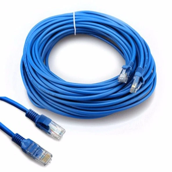 CAT6 İnternet Ethernet Kablosu 2 x Rj45 Patch Lan Modem Kablosu 15 Metre 4217 - 4