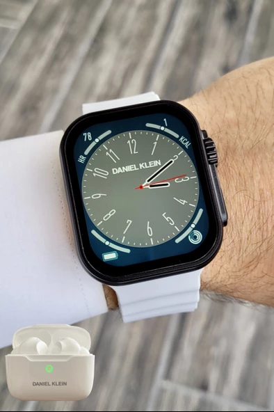 Daniel Klein DK1ISTE1164 Android/ios Uyumlu Arama Özellikli Gri Renk Kordonlu Akıllı Kol Saati ve Bluetooth Kulaklık - 5