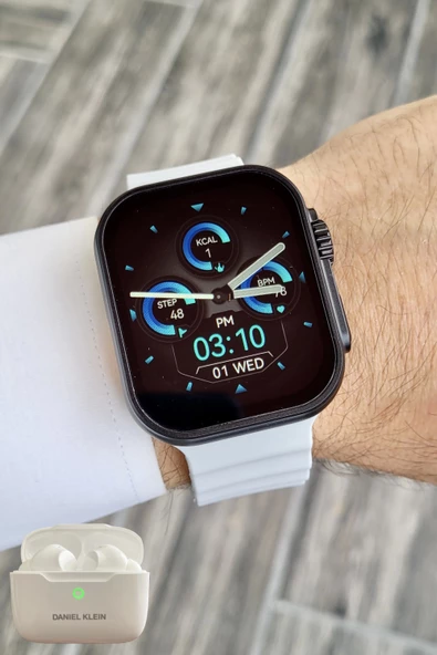 Daniel Klein DK1ISTE1164 Android/ios Uyumlu Arama Özellikli Gri Renk Kordonlu Akıllı Kol Saati ve Bluetooth Kulaklık - 6