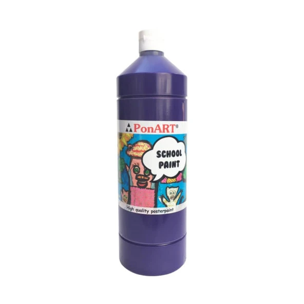 Ponart School Paint Çok Amaçlı Okul Boyası Violet 250 ml