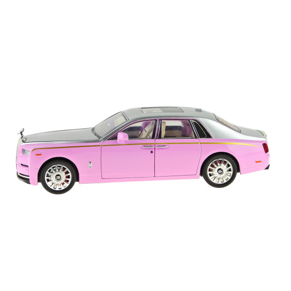 1:20 Ölçek Die-cast model Süper lüx Araba Metal Işıklı 26Cm Pembe - 2