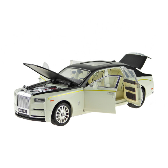 1:20 Ölçek Die-cast model Süper lüx Araba Metal Işıklı 26Cm Siyah - 4