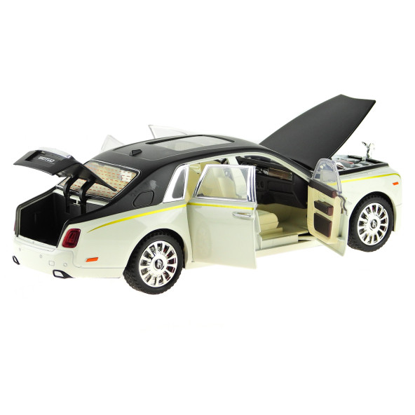 1:20 Ölçek Die-cast model Süper lüx Araba Metal Işıklı 26Cm Siyah - 5