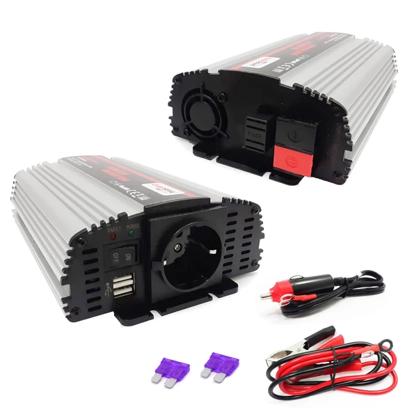 İNVERTER MODİFİYE SİNÜS 12V 600W CARSPA MS-600