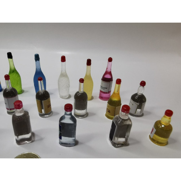 minyatür 20 şişe karışık set - 2