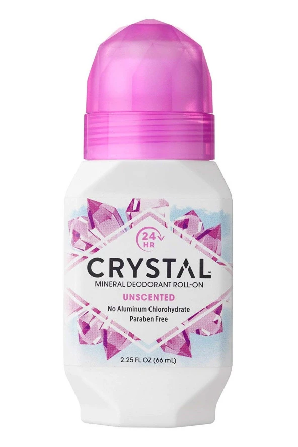 Crystal Mineral Body Deodorant Roll-On, Unscented 66gr.Uniex