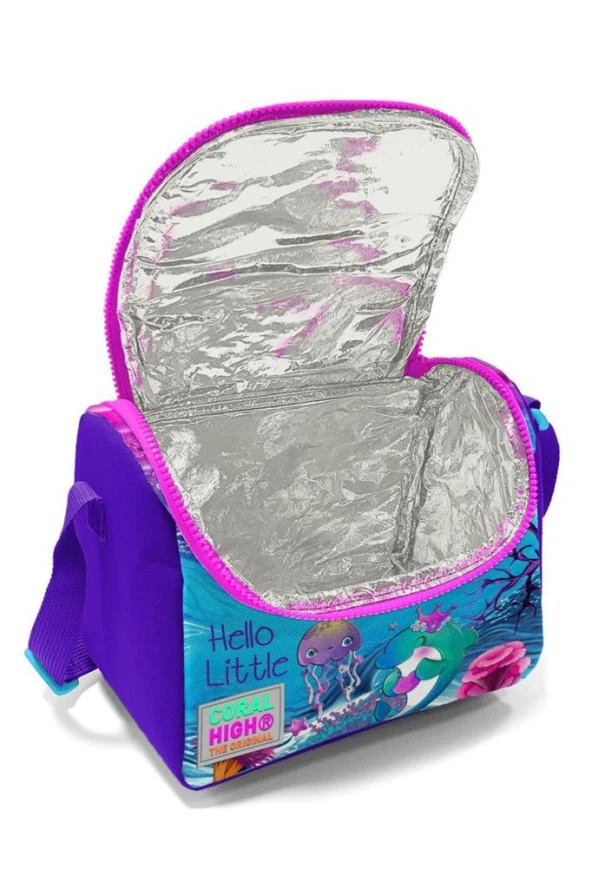 Coral High Thermo Beslenme Çantası Pembe Kaplumbağa Desenli 11756 - 4