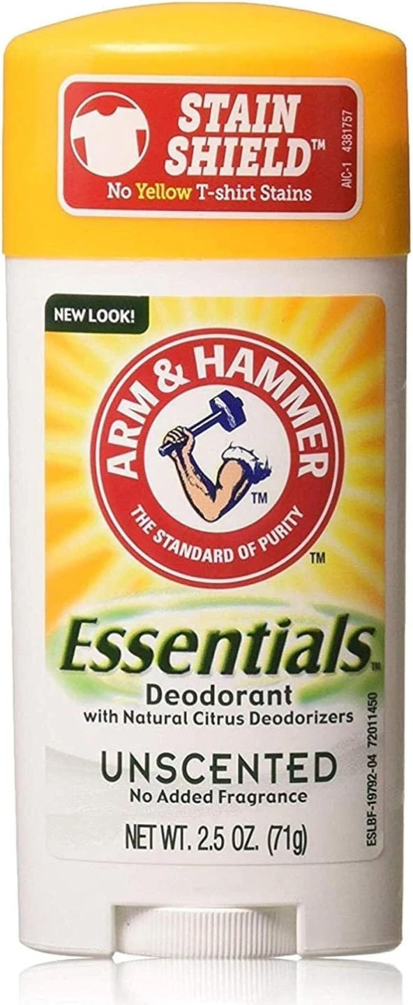 Arm & Hammer Essentials Unscented Stick 71 Gr Uniex