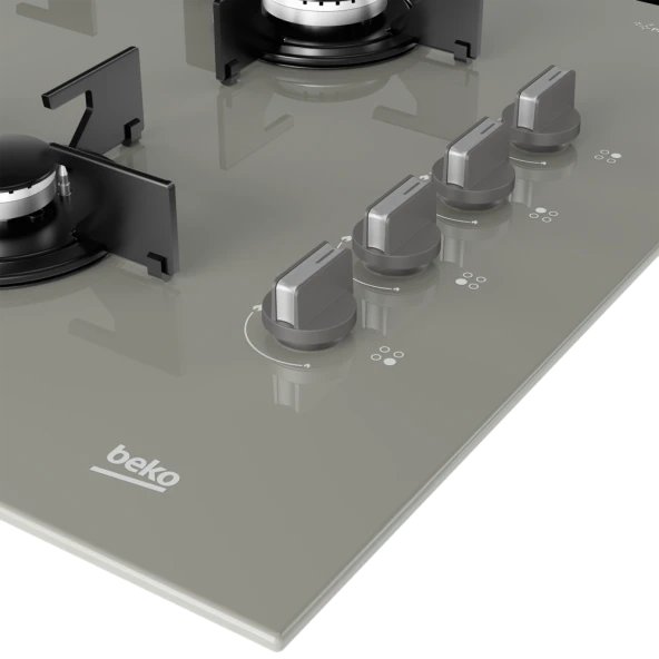 Beko BOCD T 6510 EG Gri Cam Ankastre Ocak - 4