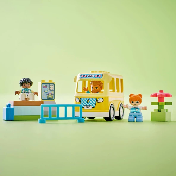 Orjinal Lego Duplo Kasabası Otobüs Yolculuğu Lego Duplo 10988 - 5