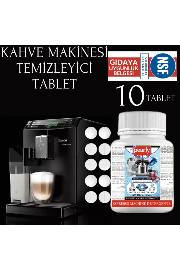 Espresso Kahve Makinesi Temizleyici Deterjan Tablet 10'lu