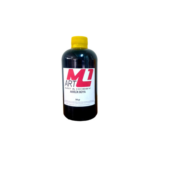 M1 ART Akrilik Boya 500.GR - 15 Farklı Renk Seçeneği - Ahşap, Tuval, Seramik , Duvar ,Taş - 4