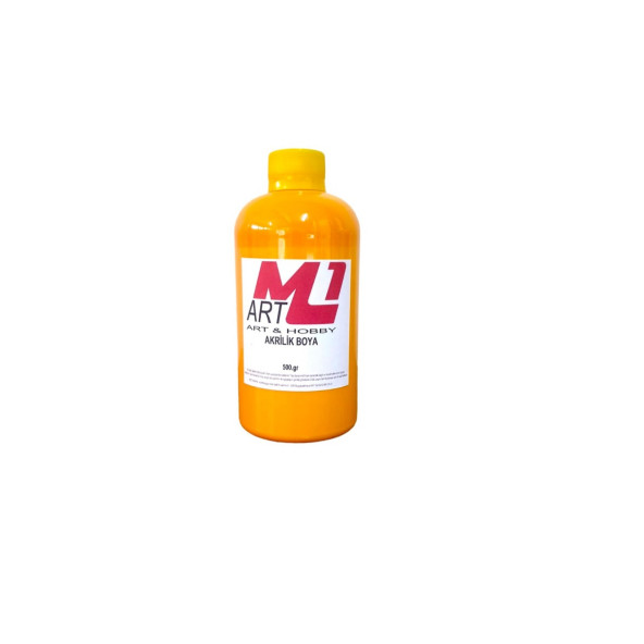 M1 ART Akrilik Boya 500.GR - 15 Farklı Renk Seçeneği - Ahşap, Tuval, Seramik , Duvar ,Taş - 9