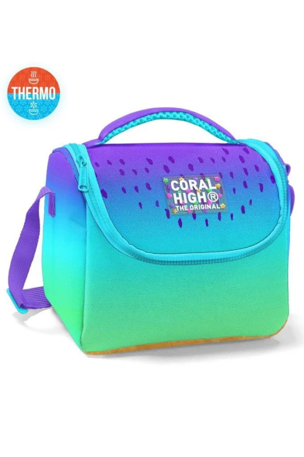 Coral High Thermo Beslenme Çantası Mor Lila Renk Geçişli 11777