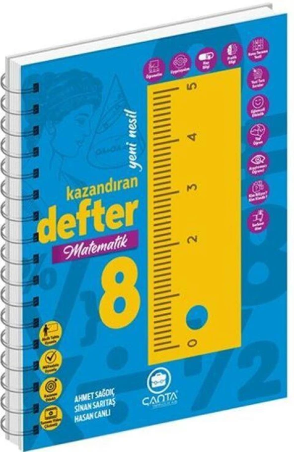 8. Sınıf Matematik Okula Yardımcı Kazandıran Defter Çanta Yayınları