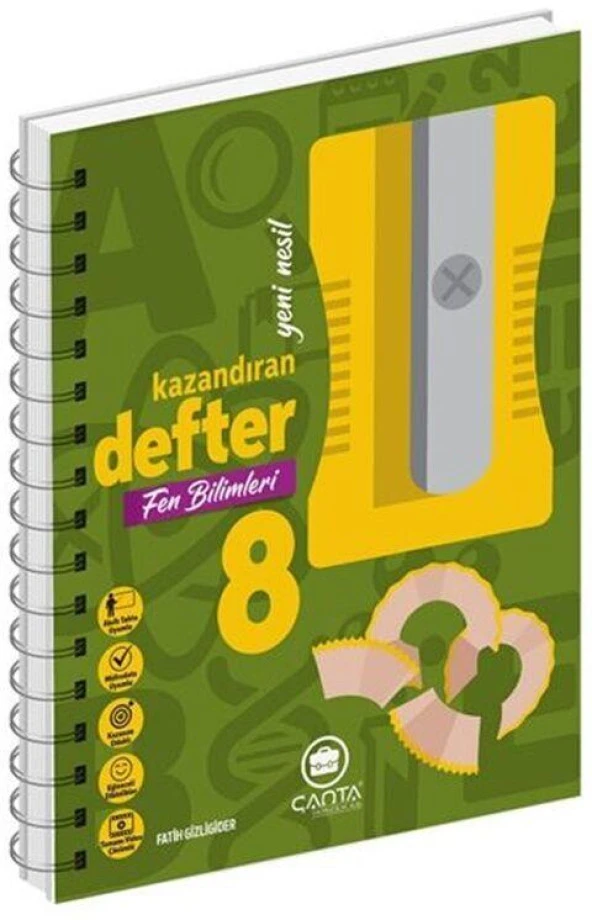 8. Sınıf Fen Bilimleri Okula Yardımcı Kazandıran Defter Çanta Yayınları