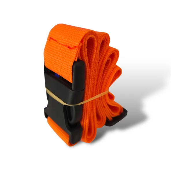 Premium  Portakal Renk Valiz Kemeri 3 adet - Resim 2