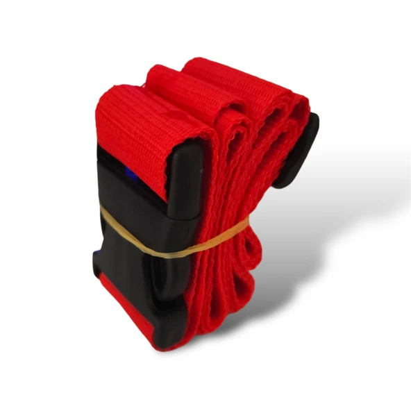 Premium Kırmızı Renk Valiz Kemeri 3 adet - 2