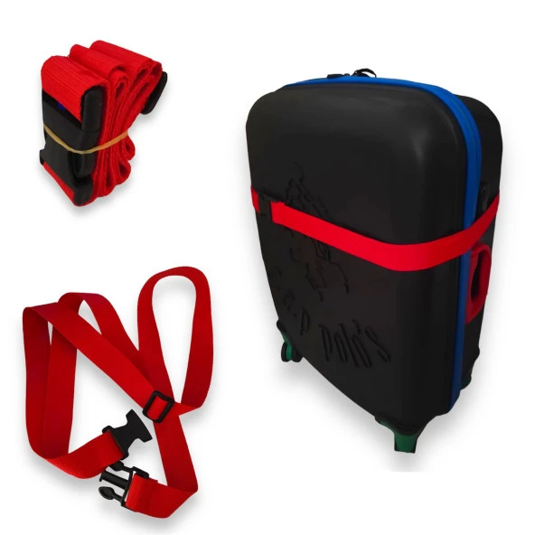 Premium Kırmızı Renk Valiz Kemeri