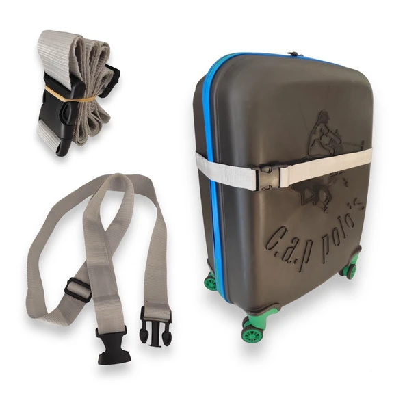 Premium  Açık Gri  Renk Valiz Kemeri 3 adet ürün görseli