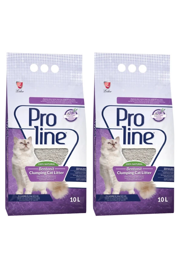 Proline Lavanta Kokulu İnce Tane Kedi Kumu 2x10 Lt ( 2 Adet 10 Lt )