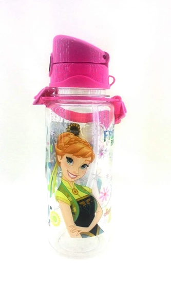 Hakan Çanta Anna & Elsa 500 ml Kırılmaz Gövde Şeffaf Matara 78728 - 2