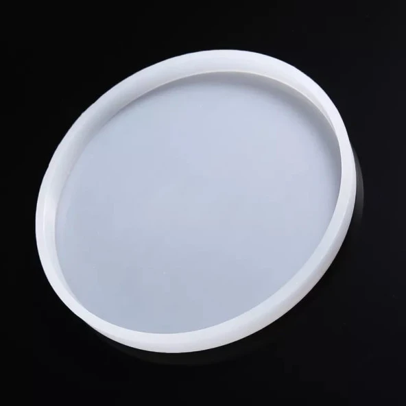 Yuvarlak Bardak Altı Reçine Epoksi Silikon Kalıp - 12,5 x 12,5 cm x 8.5 mm-Kod:1016 - Resim 2