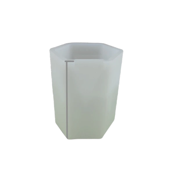 Bardak Reçine Epoksi ve Beton Kalıbı - Altıgen -Kod:929 - 2