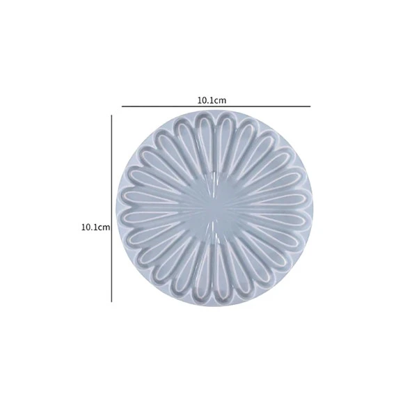 Bardak Altı Reçine Epoksi Kalıp - Desenli Yuvarlak -Kod:1001 - Resim 4