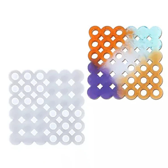 Bardak Altı Desenli Reçine Epoksi ve Beton Kalıbı -Kod:167 - 2