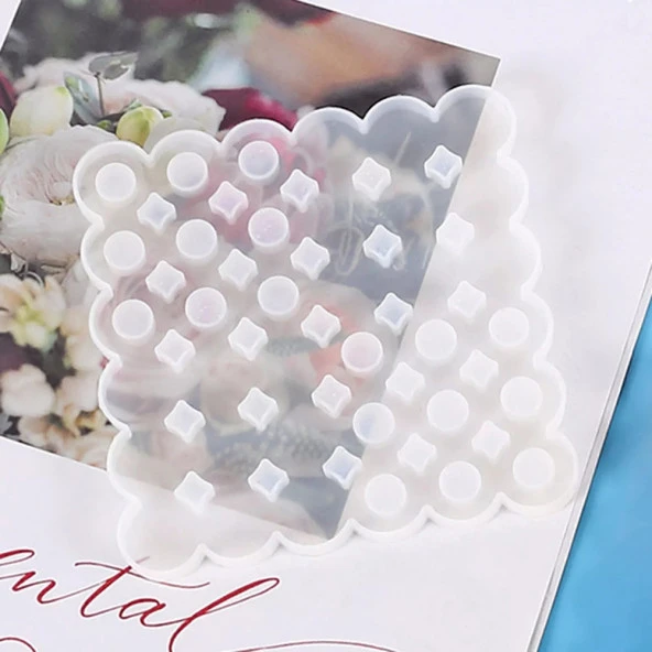 Bardak Altı Desenli Reçine Epoksi ve Beton Kalıbı -Kod:167 - 4