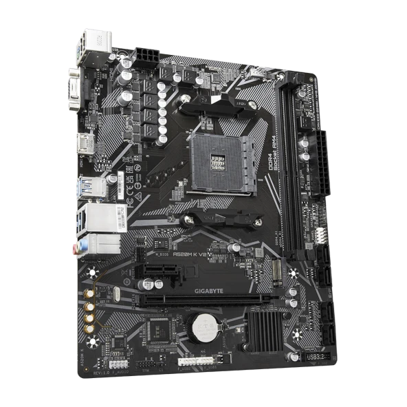 GIGABYTE  A520M K 2.0 DDR4 5100OC HDMI mATX AM4 - 2