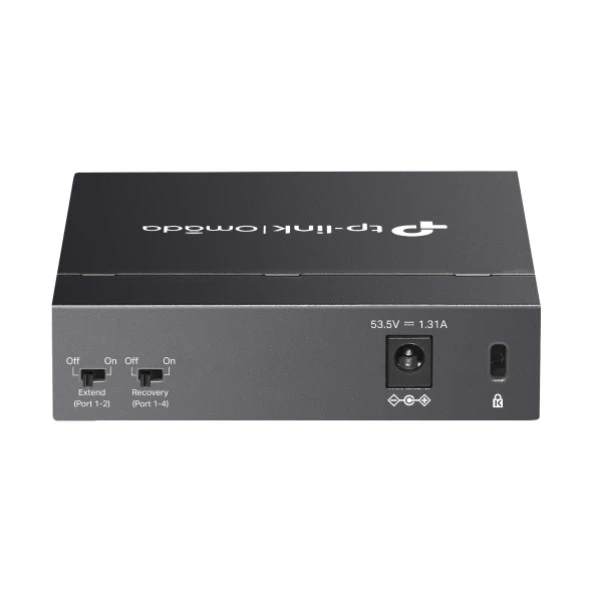 OMADA TP-LINK DS105GP 65W 5GE Switch with 4GE PoE, 250m P PoE Auto Recovery, Metal Desktop - Resim 2